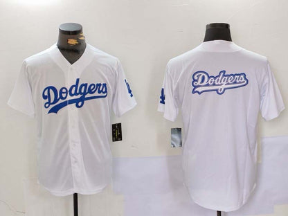 LA.Dodgers Blank Player White Game Jersey Cool Base Stitched Baseball Jerseys