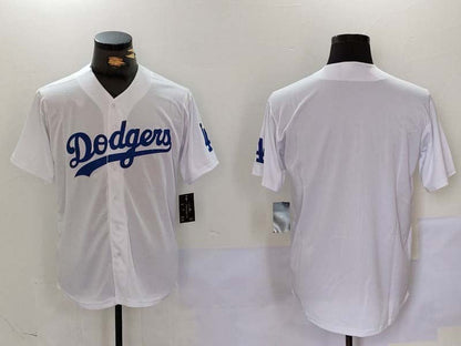 LA.Dodgers Blank Player White Jersey Cool Base Stitched Baseball Jerseys