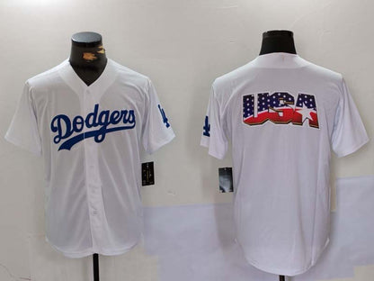 LA.Dodgers Blank Player Game Jersey White Cool Base Stitched Baseball Jerseys