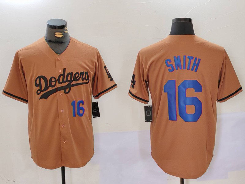 LA.Dodgers #16 Will Smith Olive Cool Base Limited Stitched Baseball Jerseys Player Jersey