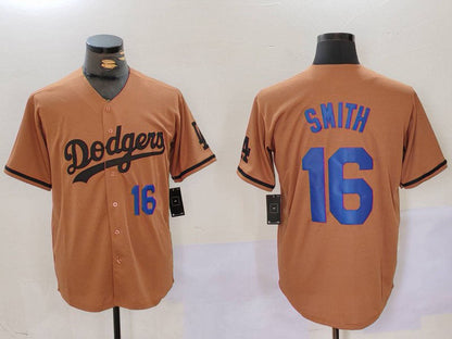 LA.Dodgers #16 Will Smith Olive Cool Base Limited Stitched Baseball Jerseys Player Jersey