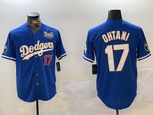 LA.Dodgers #17 Shohei Ohtani Player Blue Game Stitched Baseball Jerseys