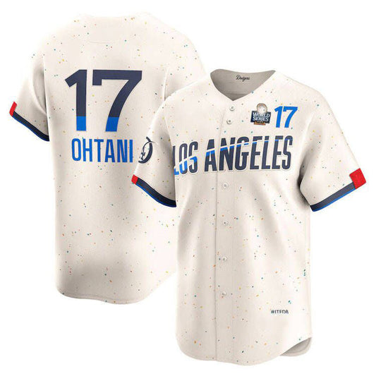 LA.Dodgers #17 Shohei Ohtani Cream Player Limited Cool Base Stitched Baseball Jerseys