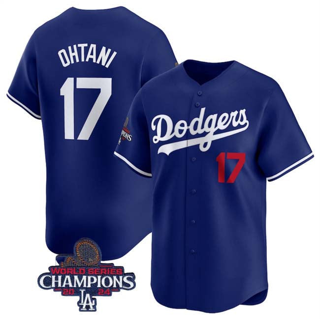 LA.Dodgers #17 Shohei Ohtani Player Royal Limited Stitched Baseball Jerseys