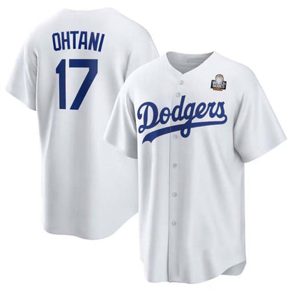 LA.Dodgers #17 Shohei Ohtani Player Game Jersey White Cool Base Stitched Baseball Jerseys