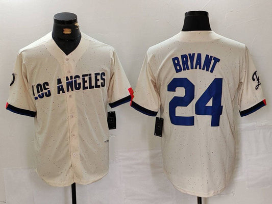 LA.Dodgers #24 Kobe Bryant Player Cream City Connect Limited Stitched Baseball Jerseys