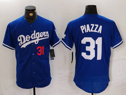 LA.Dodgers #31 Mike Piazza Player Game Jersey Blue Flex Base Stitched Baseball Jerseys