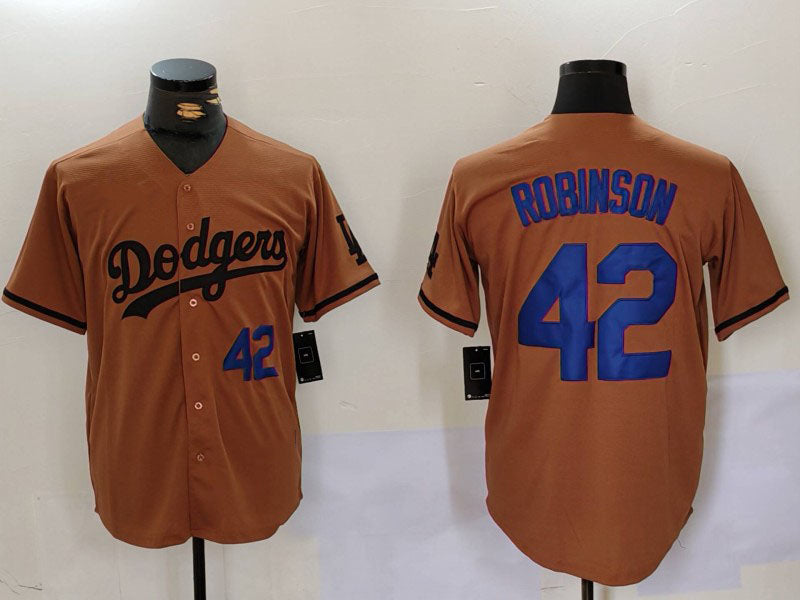 LA.Dodgers #42 Jackie Robinson Olive Cool Base Limited Stitched Baseball Jerseys Player Jersey