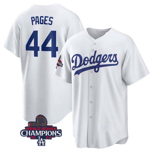 LA.Dodgers #44 Andy Pages Player White Cool Base Stitched Baseball Jerseys