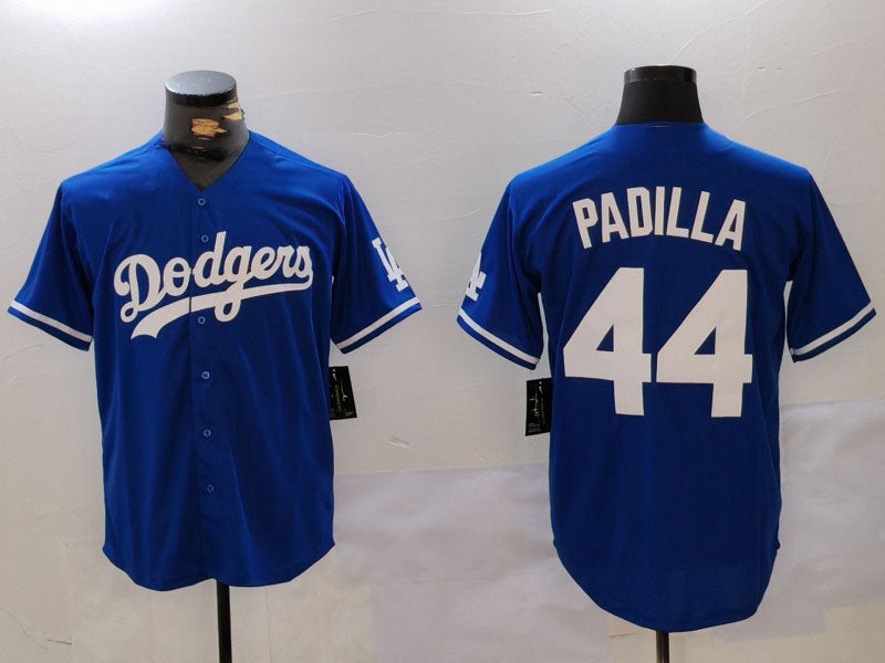 LA.Dodgers #44 Vicente Padilla Blue Player Game Jersey  Cool Base Stitched Baseball Jerseys