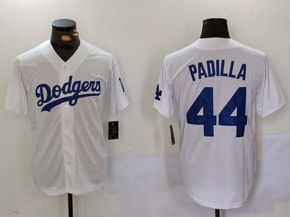 LA.Dodgers #44 Vicente Padilla Player White Cool Base Stitched Baseball Jerseys