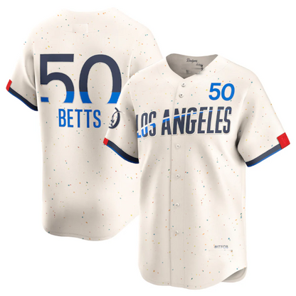 LA.Dodgers #50 Mookie Betts Player Cream City Connect Limited Player Baseball Jerseys