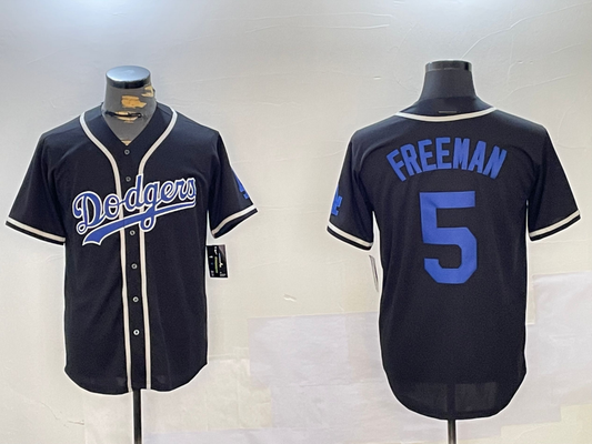 LA.Dodgers #5 Freddie Freeman Blue Player Game Jersey Cool Base Stitched Baseball Jerseys