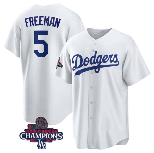 LA.Dodgers #5 Freddie Freeman Player White Cool Base Stitched Baseball Jerseys