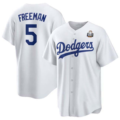 LA.Dodgers #5 Freddie Freeman Player Game Jersey White Cool Base Stitched Baseball Jerseys