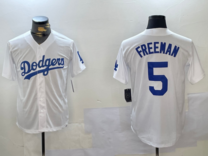 LA.Dodgers #5 Freddie Freeman White Cool Base Stitched Baseball Jerseys Player Jersey