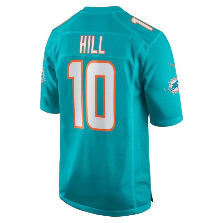 #10 Tyreek Hill Player M.Dolphins Aqua Game Stitched American Football Jerseys