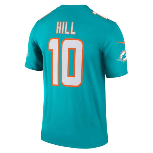 #10 Tyreek Hill Player M.Dolphins Aqua Legend Football Jerseys