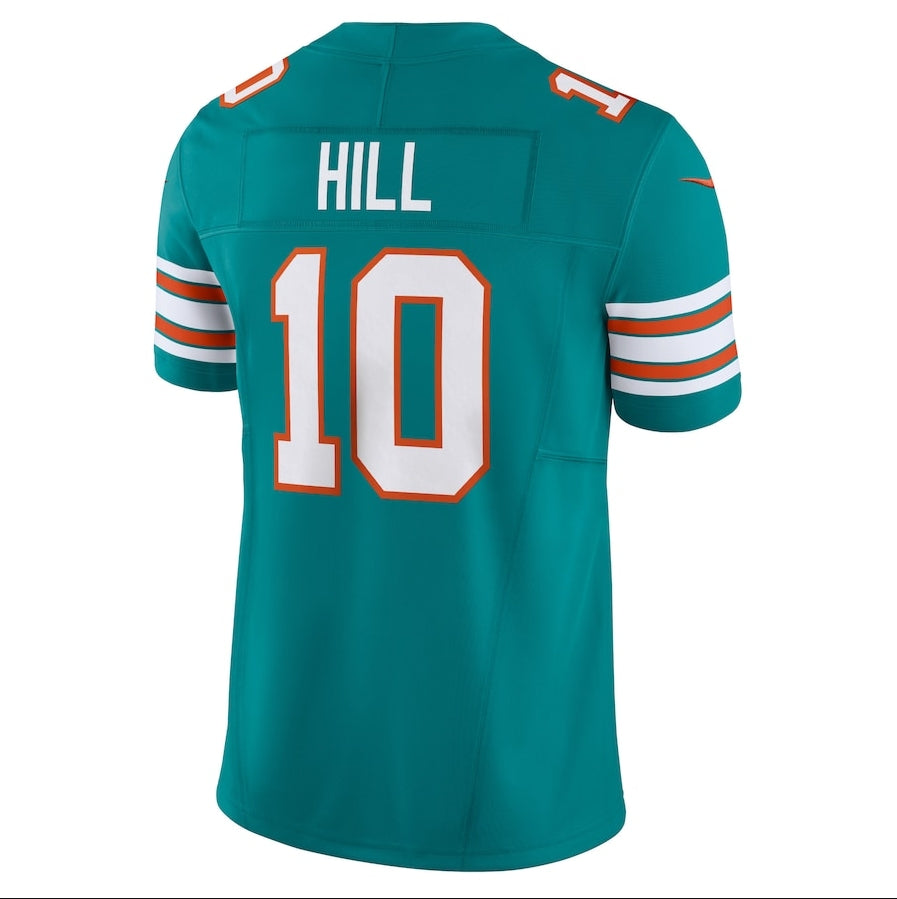 M.Dolphins #10 Tyreek Hill Player Aqua Vapor F.U.S.E. Limited Stitched American Football Jerseys