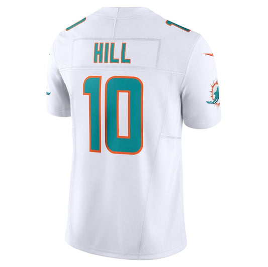 M.Dolphins #10 Tyreek Hill Player White Vapor F.U.S.E. Limited Stitched American Football Jerseys