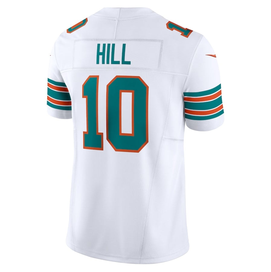 #10 Tyreek Hill Player M.Dolphins White Vapor F.U.S.E. Limited Football Jerseys