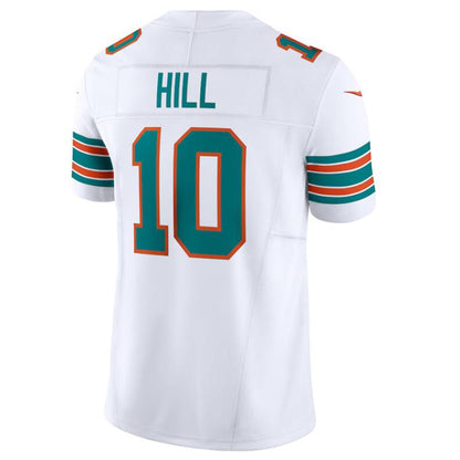 #10 Tyreek Hill Player M.Dolphins White Vapor F.U.S.E. Limited American Stitched Football Jerseys