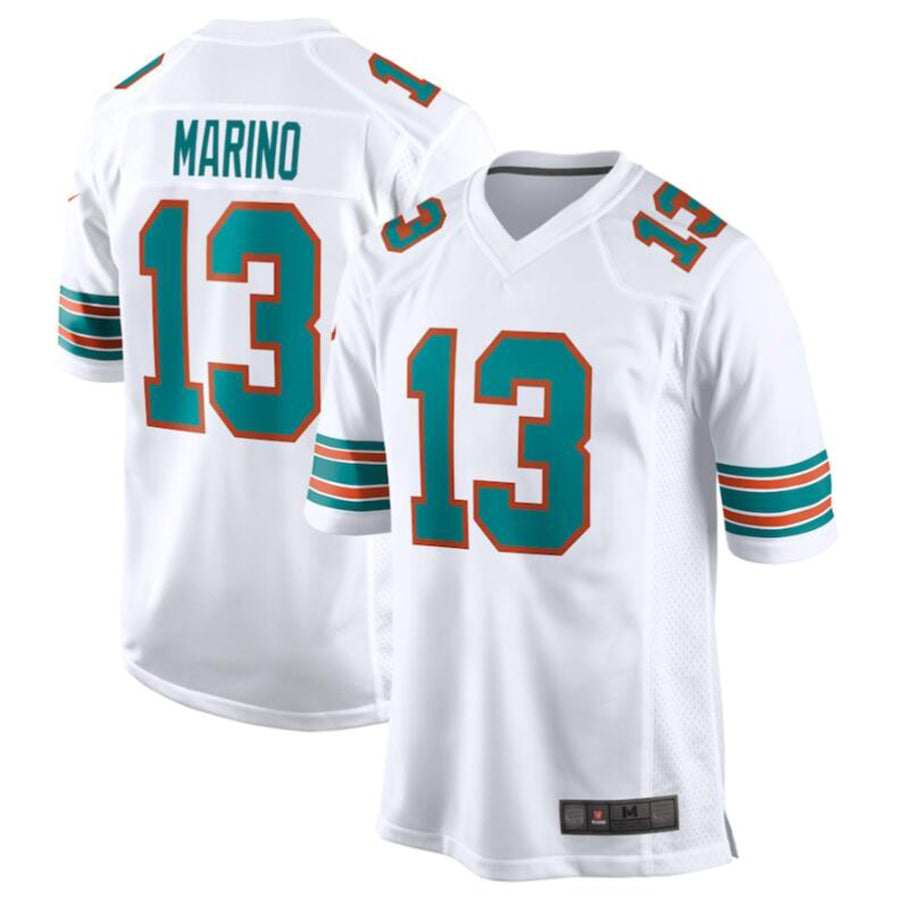 #13 Dan Marino Player M.Dolphins White Game Football Jerseys