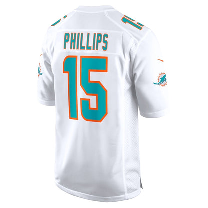 M.Dolphins #15 Jaelan Phillips Player White Game Stitched American Football Jerseys