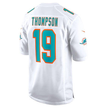 M.Dolphins #19 Skylar Thompson White Game Player Stitched American Football Jerseys