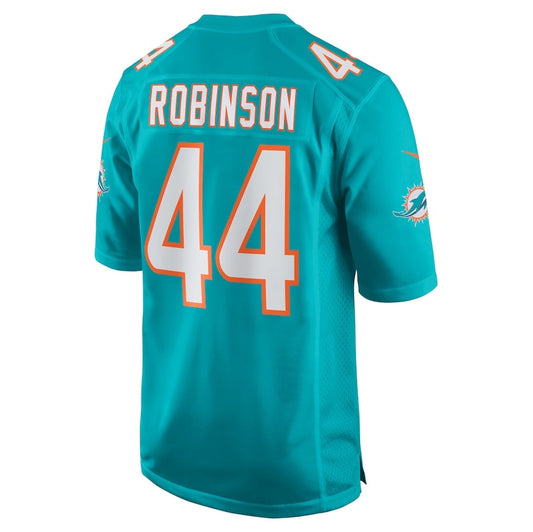 M.Dolphins #44 Chop Robinson Player Aqua Game Stitched American Football Jerseys