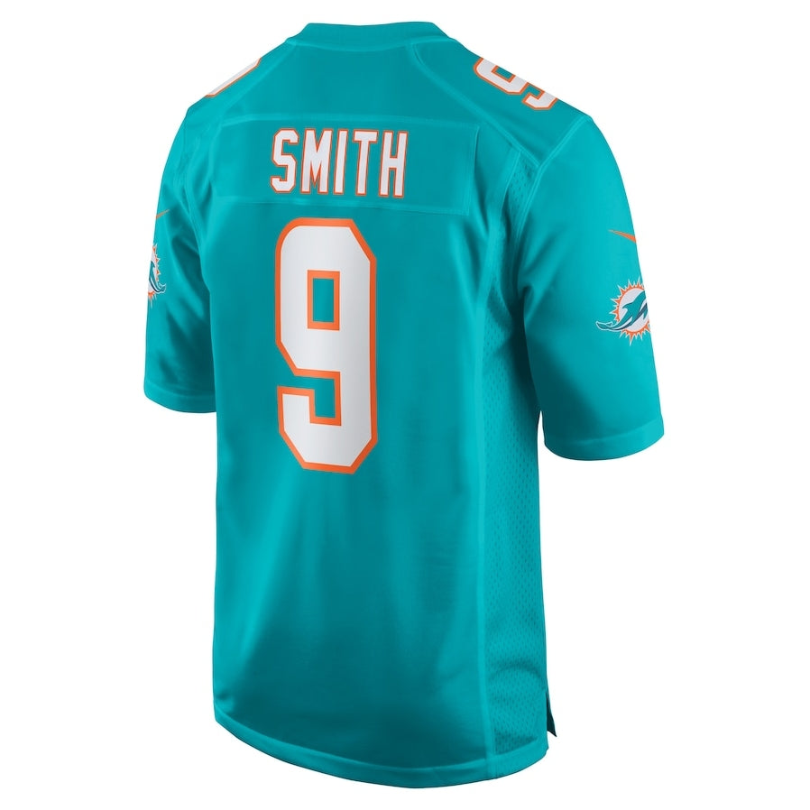 M.Dolphins #9 Jonnu Smith Player Aqua Game Stitched American Football Jerseys