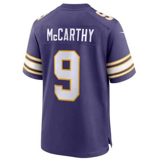 #9 J.J. McCarthy Player MN.Vikings Purple Game Football Jerseys