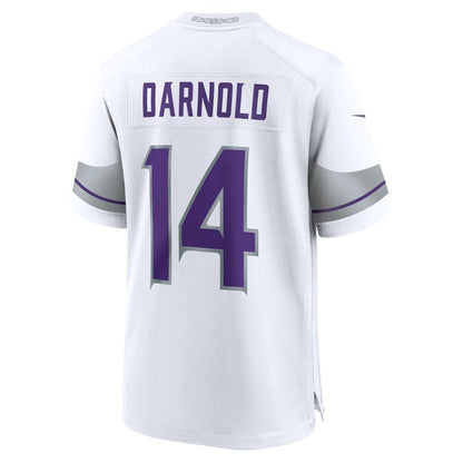 MN.Vikings #14 Sam Darnold Player White Game Player Stitched American Football Jerseys