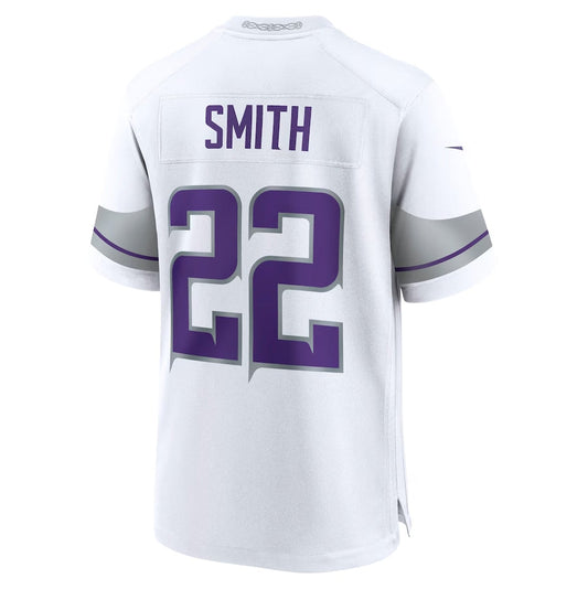 MN.Vikings #22 Harrison Smith Player White Game Stitched American Football Jerseys