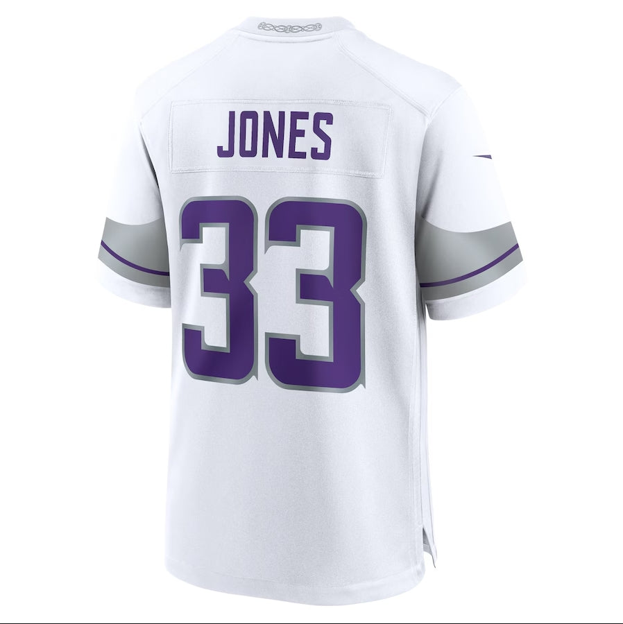 MN.Vikings #33 Aaron Jones White Game Player Stitched American Football Jerseys