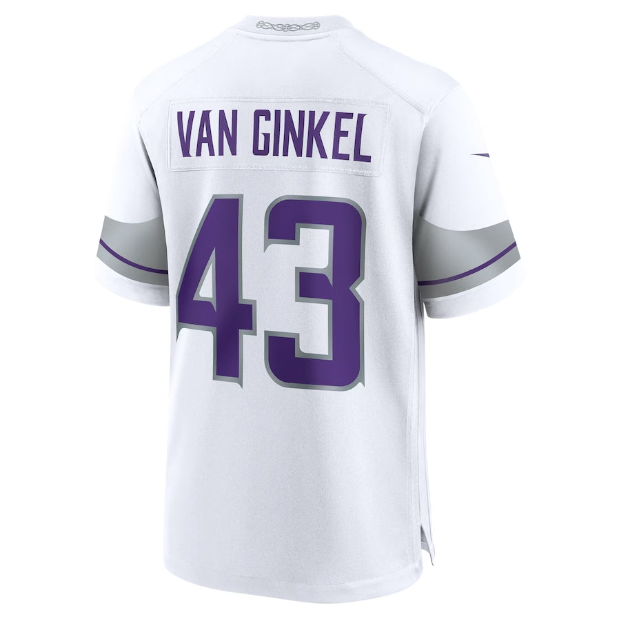 MN.Vikings #43 Andrew Van Ginkel Player White Game Stitched American Football Jerseys