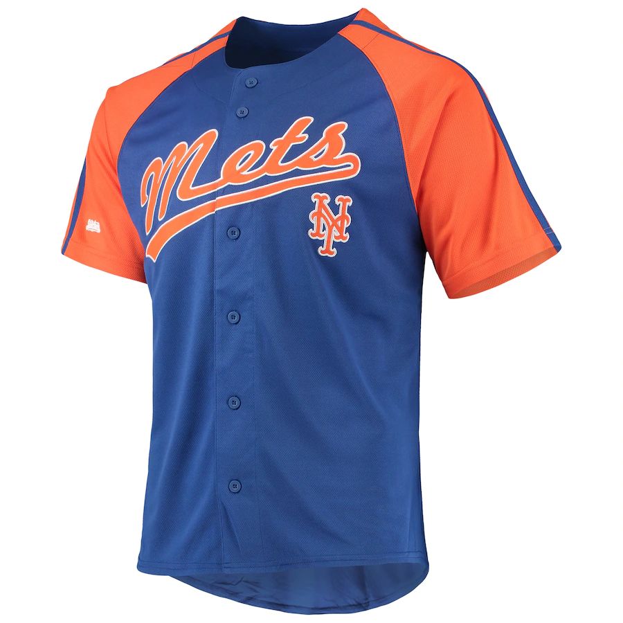 Custom NY.Mets Stitches Royal Blank Player Game Baseball Jerseys