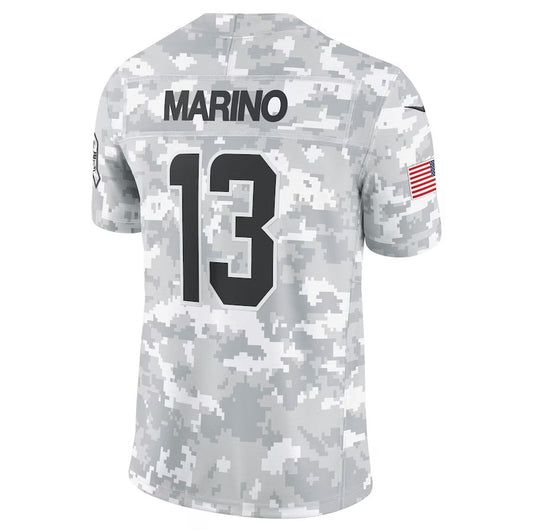 M.Dolphins #13 Dan Marino Player Arctic Camo Salute to Service Limited Stitched American Football Jerseys