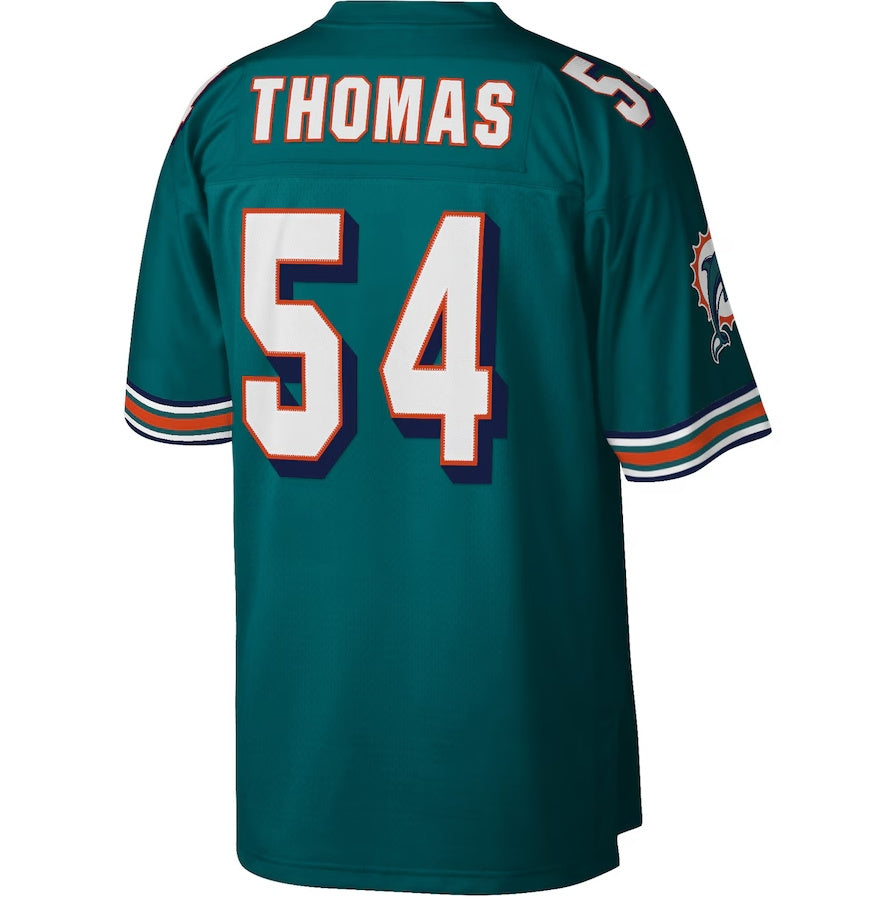 #54 Zach Thomas Player M.Dolphins Mitchell & Ness Legacy Replica Football Jerseys