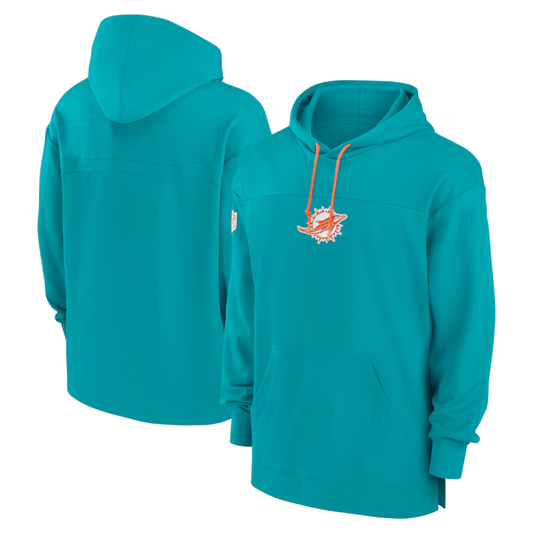 M.Dolphins Salute To Service Club Pullover Hoodie Player Game Jersey Stitched American Football Jerseys