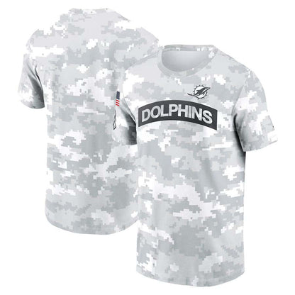 M.Dolphins Salute To Service Club Pullover T-Shirt Player Jersey Stitched American Football Jerseys