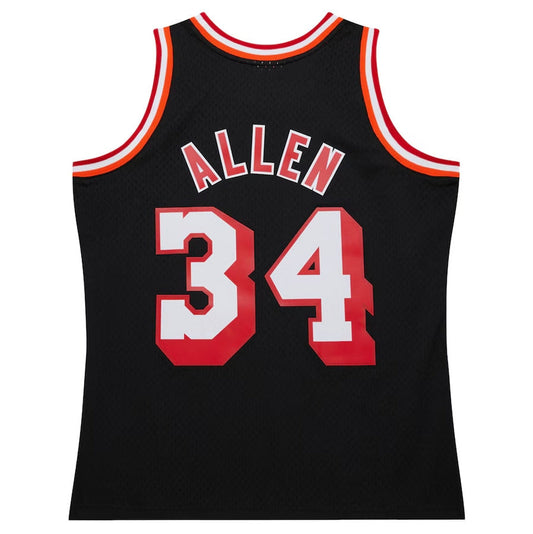 M.Heat #34 Ray Allen Player 2013-14 Hardwood Classics Swingman Jersey - Black Stitched American Basketball Jerseys