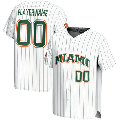 Custom M.Hurricanes GameDay Greats NIL Pick-A Lightweight Baseball Jersey - White American College Jerseys