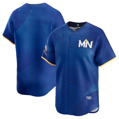 M.Twins Royal Player Game Jersey City Connect Limited Blank Baseball Jerseys