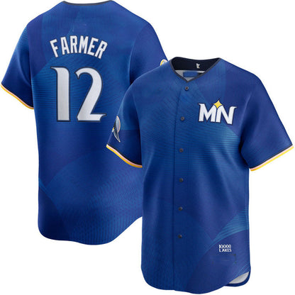 M.Twins #12 Kyle Farmer Player City Connect Limited Baseball Jerseys