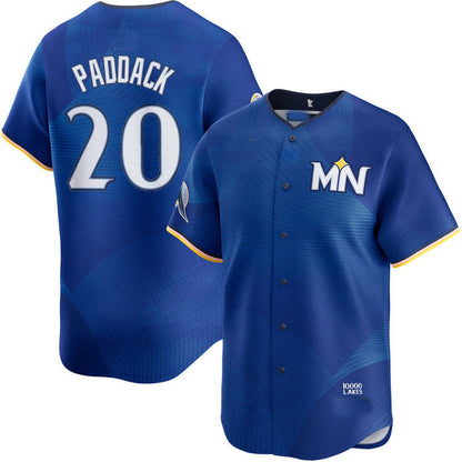 M.Twins #20 Chris Paddack Player City Connect Limited Baseball Jerseys