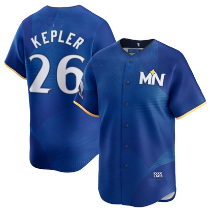 M.Twins #26 Max Kepler Player Royal City Connect Limited Baseball Jerseys