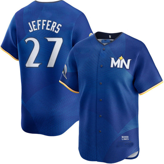 M.Twins #27 Ryan Jeffers Player City Connect Limited Baseball Jerseys