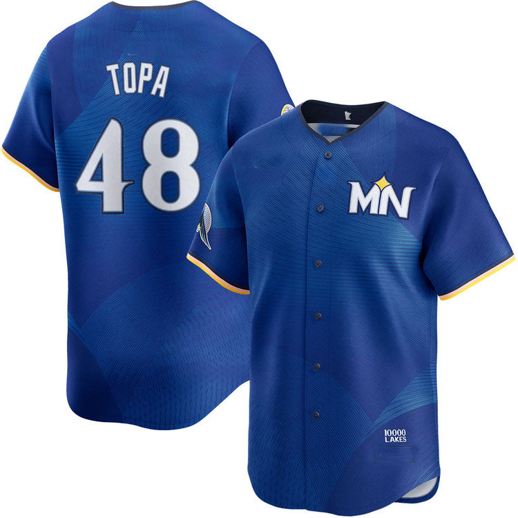 M.Twins #48 Justin Topa Player City Connect Limited Baseball Jerseys