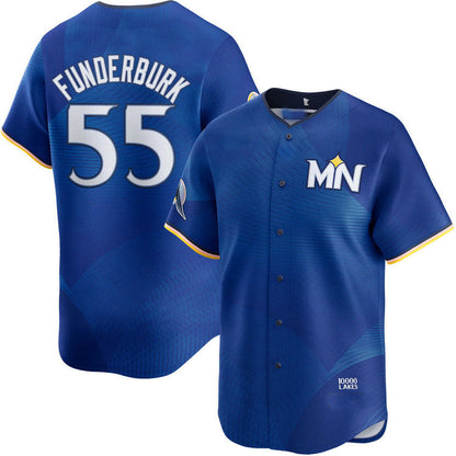 M.Twins #55 Kody Funderburk Player City Connect Limited Baseball Jerseys